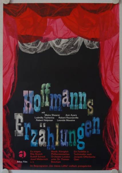 Hoffmanns Erzählungen originales deutsches Filmplakat (R60s)